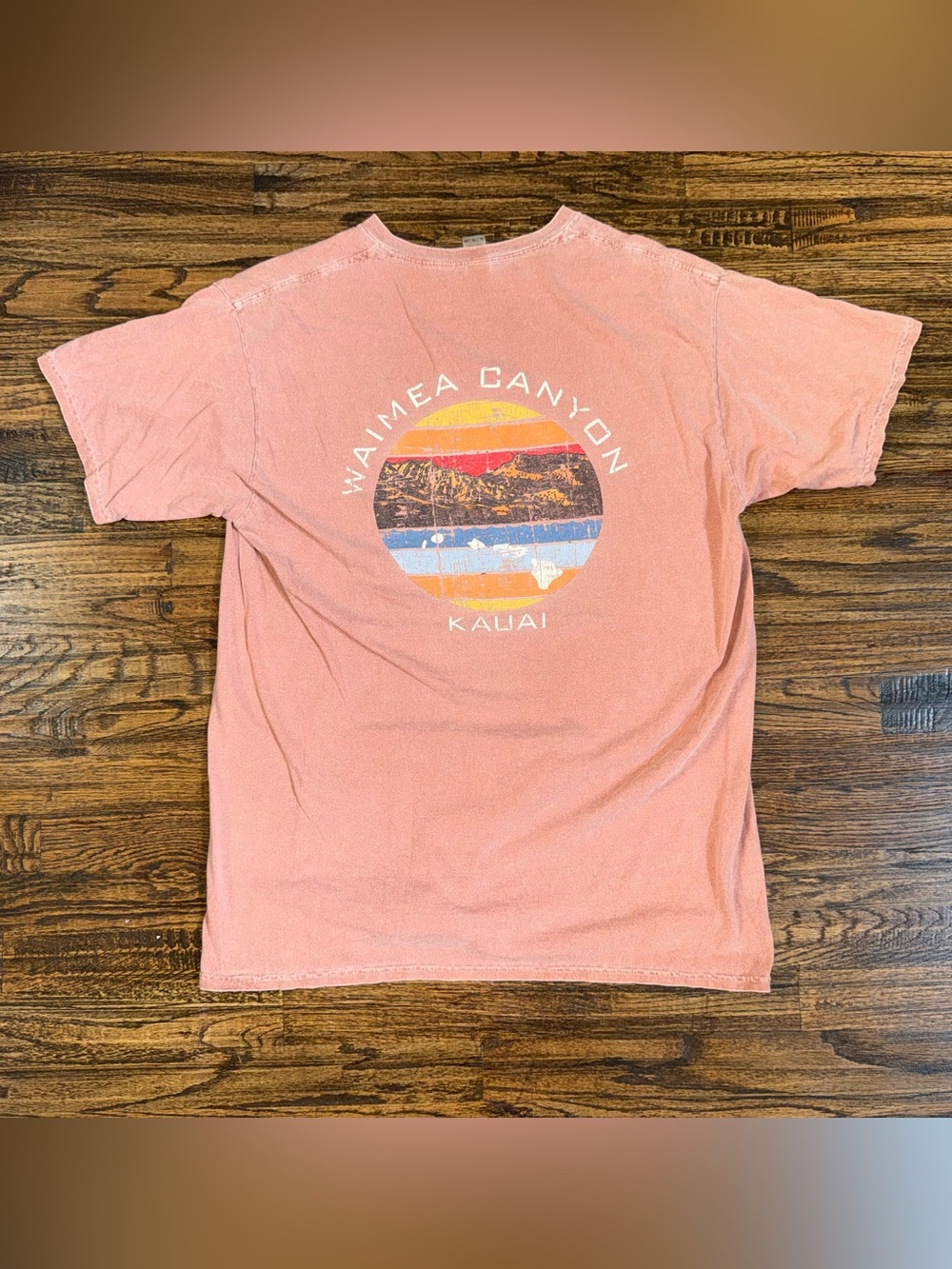 Vintage 90s HAWAII Kauai Waimea Canyon Red Dirt Graphic T-Shirt Size XL